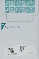 3M Tegaderm 1624W Transparent Film Dressing 2 3/8" x 2 3/4" - Window Frame Box: 100