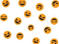 Jack O' Lantern Halloween 40"x100' Roll Cellophane Gifts Baskets Candy Treats