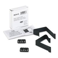 Qaurtet Matrix Cubicle Partition Hangers, Fits 1.5"-2.5" Cube Walls, Black, 2 Packs