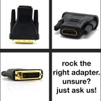YarMonth - New Gold Plated HDMI Female to DVI-D Male Video Adaptor