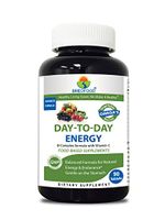 Brieofood Energy B Complex 90 Tablets, Food Based daily vitamin b complex with Vitamin C made with Vegetable Source Omegas, probiotics and herbal blends