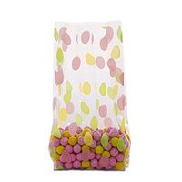 Easter Egg Treat Bags Clear Cello Bags for Candy, Pack of 20