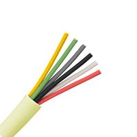 25 Ft 6 Conductor Cable 24 AWG Solid Copper Wire Round Station Bulk Cable Roll Beige PVC Jacket Speaker Wire Audio Cable Copper Wire 24/6 Bulk Speaker Cable, By NAC Wire and Cables