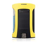 Colibri "Daytona" Single Jet Flame Lighter / Yellow & Black