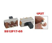Yohii 100 Pcs x 2 Position 1P2T SPDT ON/ON Miniature Vertical Slide Switch 3 Pin PCB DIY Panel Mount Vertical