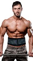 Body Spa Lumbar Lower Back Brace Support Belt with Deep Heating Back Pad