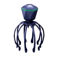 LQW HOME Scalp Massager Wireless Electric Head Massager Hand Held Massagers Manual 4 Heads Scalp Massager Device for Head Mssage Relaxation (Color : Blue, Size : 668 in)