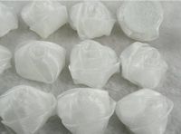 20pcs Many Colors Organza Roses Bow W/Wedding Appliques Pick Color (White)