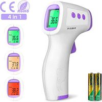 Non-Contact Digital Thermometer Instant Digital Thermometer Temporal with Fever Indication Fast Reading 1 Second,for Kids,Toddlers and Adults, Outdoor and Surface
