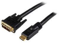 StarTech.com 25 ft HDMI to DVI-D Cable - HDMI to DVI Adapter / Converter Cable - 1x DVI-D Male, 1x HDMI Male - Black, 25 feet (HDDVIMM25)