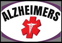 Alzheimers Medical Alert Soft Fabric Stickers Reusable Set of 18