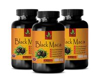 Energy Support Extra Strength - Black MACA 1000 MG - Dietary Supplement - maca Black Capsules - 3 Bottles 270 Capsules