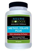 Neurobiologix Methyl Folate Plus™ Supplements - Bioactive Folinic Acid, Methyl Folate Dietary Capsules for Cardiovascular & Nervous System Health, Cell Growth and Tissue Repair (90 Capsules)