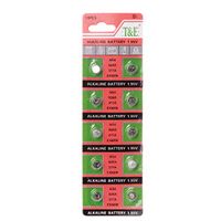 Sixsons 10PCS Button Cell Battery AG4 Battery 1.55V Round Coin Cell Battery For Watch Clocks Controllers Toys 377A 377 LR626 SR626SW SR66 LR66 Alkaline Battery High Energy Density Household Battery