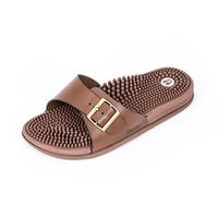 Revs Premium Acupressure & Reflexology Massage Sandals for Men & Women. Massage Therapy for Better Health, Pain Relief, Increased Circulation & Energy. Relieves Plantar Fasciitis & Heel Pain Brown