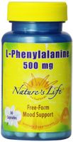 Nature's Life L-Phenylalanine Capsules, 500 Mg, 50 Count
