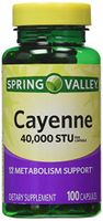 Spring Valley - Cayenne Fruit 40,000 STU, Whole Herb, 100 Capsules