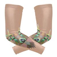 LEVEIS Retro Deer Head Arm Sleeves UV Protection for Men Women Sunblock Protective Gloves Running Golf Cycling Driving Long Arm Cover 1 Pair