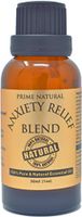 Prime Natural Anxiety Relief Essential Oil Blend 30ml / 1oz - Natural Pure Undiluted Therapeutic Grade for Aromatherapy, Scents, Diffuser, Bracelet - Anti Stress Anti Anxiety Focus Grounding Calm