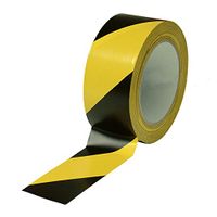 Black & Yellow Hazard Warning Safety Stripe Tape • 2" x 36 Yds • Ideal For Walls, Floors, Pipes And Equipment.