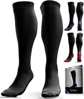 Compression Socks for Men & Women (20-30 mmHg) - Anti DVT Stockings - Varicose Veins - Running - Nurses - Shin Splints Calf Pressure Support - Pregnancy - Flight Travel - S/M