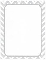 Silver Chevron Stationery Printer Paper 26 Sheets