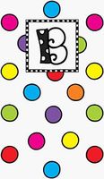 Monogram Dots Hankies, LetterB