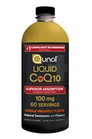 Qunol Liquid CoQ10 100mg, Superior Absorption Natural Supplement Form of Coenzyme Q10, Antioxidant for Heart Health, Orange Pineapple Flavored, 60 Servings, 20.3 oz Bottle