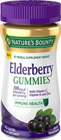 Nature's Bounty Elderberry Gummies, Contains Vitamin A, C, D, E and Zinc, 40 Gummies