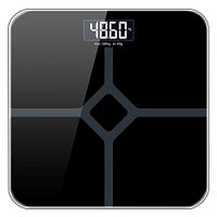 Electronic Weight Scale, High Precision, Up to 180KG, Gift Black