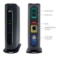 Motorola 8x4 Docsis 3.0 Cable Modem MB7220 Upto 343 Mbps (Bulk Packaging - No Wireless Router Built- In)