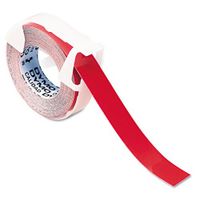 DYMO - Self-Adhesive Glossy Labeling Tape for Embossers, 3/8in x 9-34ft Roll, Red 5201-02 (DMi RL