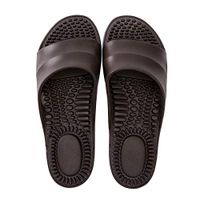 Deerway Acupressure Massage Slippers Therapeutic Reflexology Sandals for Foot Acupoint Massage Shiatsu Arch Pain Relief Non-Slip Shoes Bath Shower (9.5-10 M US Women/8.5-9 M US Men, Black)