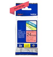 Brother TZe-451 24 mm (W) x 8 m (L) Labelling Tape Cassette Laminated Brother Genuine Supplies, Black on Red