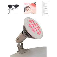 LXT PANDA Red Light Therapy Lamp with Pulse Function, 24W LED Light Therapy Device, 660nm Red and 850nm Combo Red Light Bulb for Skin and Pain Relief.