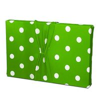 Green & White Dots Gift Wrap - (May Be Used As 2 Gift Bags!) Stretchy Fabric, Reusable and Eco Friendly - Green and White Polka Dots (Large)