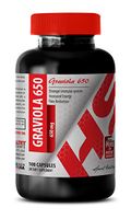 Soursop Leaves - Pure GRAVIOLA Leaf Powder 650 MG - suppress Appetite (1 Bottle)