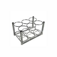 Roscoe M6 Cylinder Rack, with Bolt Down Bars, Cylinder Capacity: 6