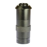 Monocular 8x-100x 43mm-150mm C-Mount Zoom Glass Lens for Industry Lab Microscope Camera