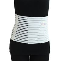 ITA-MED Women’s Breathable Abdominal/Back Support Binder AB-208: White X-Large