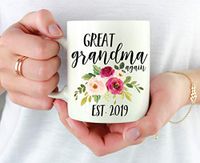 Great Grandma Again Pregnancy Announcement Mug, Great Grandparent Again, Second Baby Announcement, Great Grandma Personalized Gift