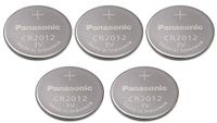 Panasonic CR2012 3 Volt / 3V Lithium Coin Battery 1PACK X 5PCS