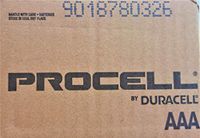 Duracell Procell AAA 144 Counts - 6 Packs (24 Counts in Each Pack)