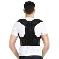 Posture Corrector for Men, Back Support Back Brace Upper Back Posture Correction with Adjustable Waist Belt and Shoulder Straps for Women Teenagers, Improve Posture and Relieve Back Pain (M)