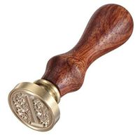 LAAT Classic 26 A-Z Alphabet Letter Stamp Retro Seal Wax Stamp Assorted Color Wood Sealing Wax for Wedding Decoration (I)