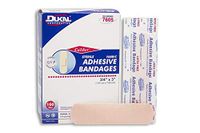 Dukal Bandage, Fabric, Adhesive, Sterile, 3/4" x 3" (Pack of 2400)