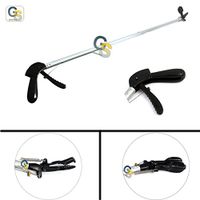G.S 40" (ONE Piece) Snake Catcher Stick Silver Best Quality