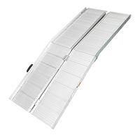 BuyHive 8FT Aluminum Wheelchair Ramp Scooter Gateway Access Loading Stair Threshold Ramps