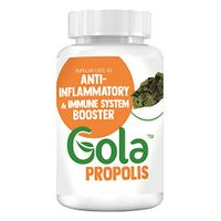 Gola Propolis Extract in Vegan Capsules - 350mg 60 Capsules - Anti-Inflammatory & Immune System Booster, Product from Brazil