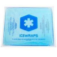 ICEWRAPS Gel Ice Pack for Injuries Reusable Hot and Cold Therapy for Knee, Ankle, Elbow Ice Wrap or Back Microwavable Heat Pad 8"x10"